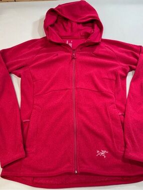 Arc'teryx Caliber Polartec Full Zip Hoodie Fleece Pink Jacket Women's Small